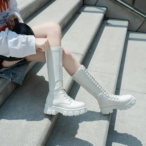 Womens mid calf platform boots - mid,