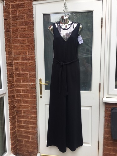 Next black jumpsuit wide - black,