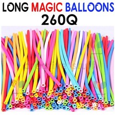 100 X Long Plain Balloons