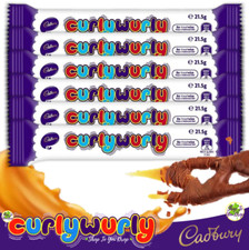 6 CADBURY CURLY WURLY 21.5g