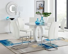 GIOVANI Round White Gloss and