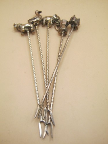 Vintage novelty cocktail forks - vintage,