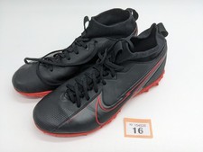 Nike Mercurial Superfly 7 TF UK Size 4 Astro Turf Black Football Boots