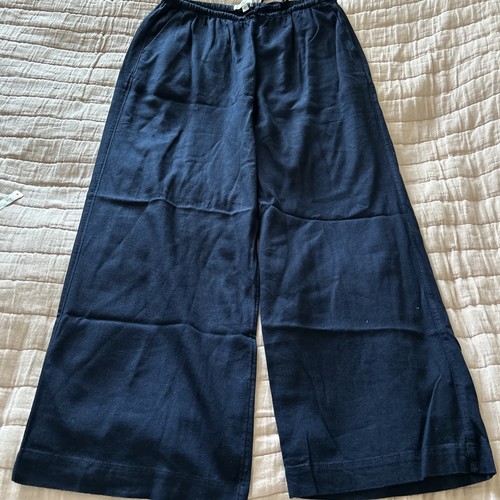 Wide leg pull on trousers - m&s,