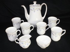Duchess Tranquility Bone China - Coffee Pot, Six Mugs, Milk & Sugar - Superb.