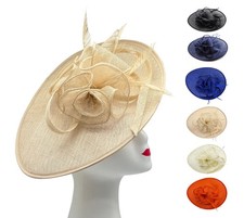 Large sinamay oval hatinator - sinamay,