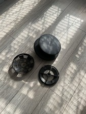 Flettner TCX2 Vent NARROW BASE Van Roof Wind Driven Rotating Spinning Fan BLACK