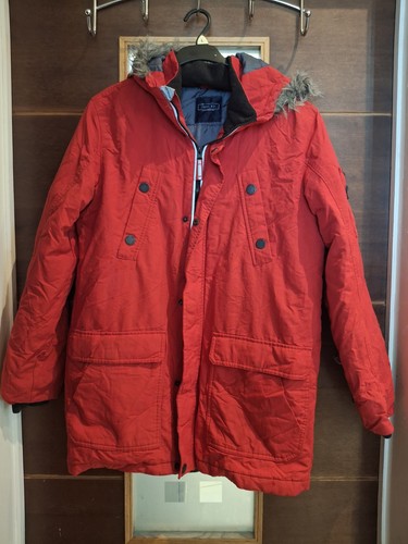 Boys red parka coat - 14yrs, £10
