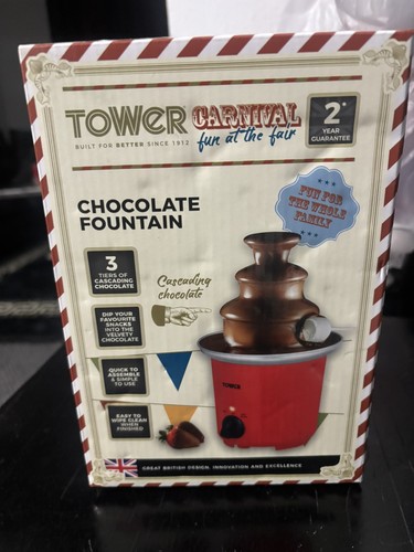 Chocolate fountain tower - fountain.,
