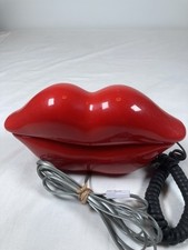 Vintage Red Hot Lips Push Button Telephone Retro Novelty 1980 Modal 109