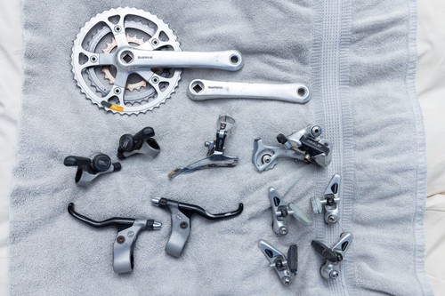 Vtg shimano deore groupset - shimano,