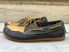 Mens Clarks Tri Colour Premium Leather Casual Boat Deck Moccasin Shoes 8 42