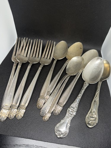 Lot old forks and - old,