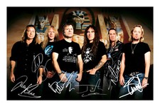 Iron Maiden Signed A4 Photo