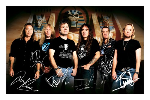 Iron maiden signed photo - maiden,