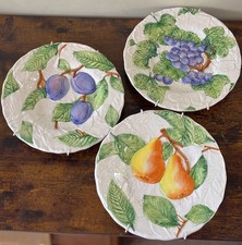ITALIAN MAJOLICA 3 Wall FRUIT