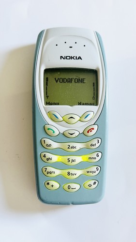 Nokia 3410 blue retro mobile - blue,
