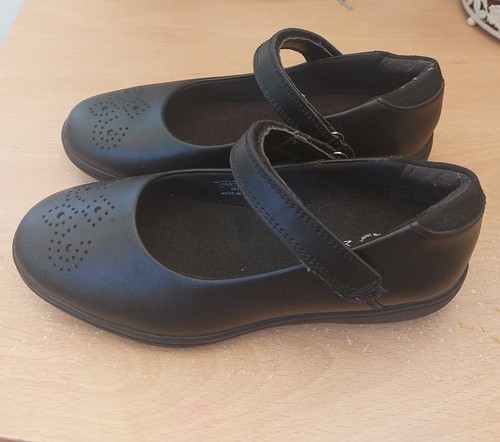 Girls wide black - girls', leather