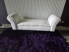 small chaise longue. 41ins long x 12.5  insdeep x 19.5 ins high. Good condition