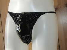 Studded PVC Briefs Mens Pants Shiny Plastic Underwear Jock Strap Slips Roleplay