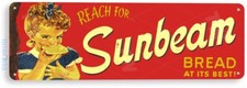 TIN SIGN Sunbeam Bread Vintage