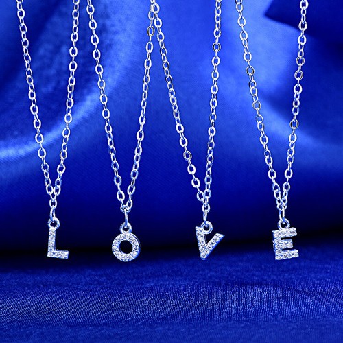 Silver initial letter alphabet - initial,