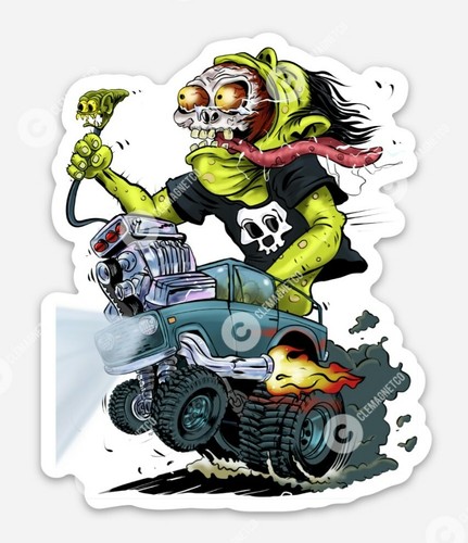 Ford bronco sticker ratfink - sticker,