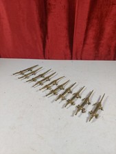 11 Vintage Brass Cutlery Rests