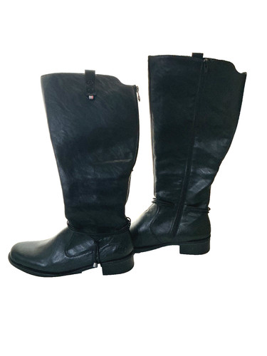 Black knee high reiker boots - high,