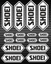 Shoei Helmet Sponsor Logo Stickers Motorcycle x 16 Decals Moto Bike