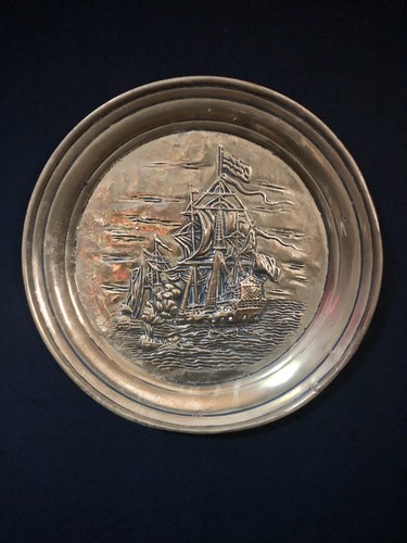 Mid century brass wall plate - mid,