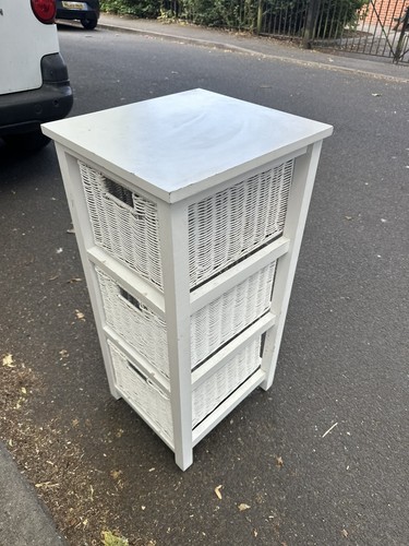 White storage unit with - unit,
