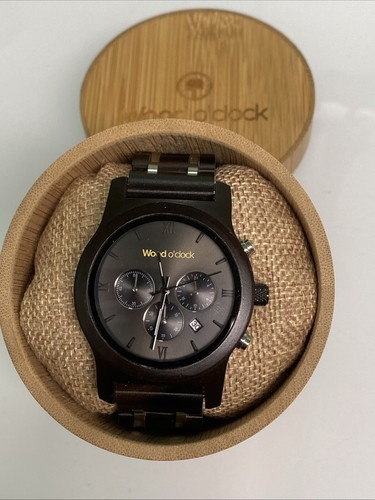 Wood clock men watch - wood,