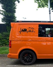 Camper Van Sticker Viking