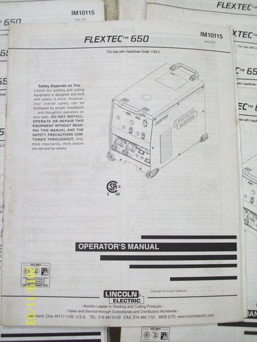 Lincoln electric flextec - flextec, 650