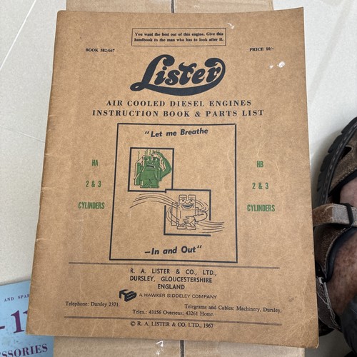 Lister air cooled diesel - cooled,