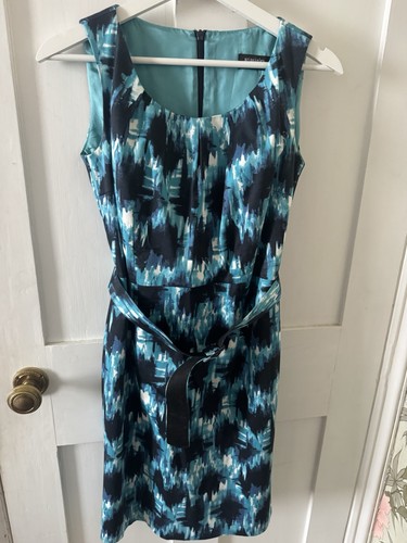 New turquoise abstract print - turquoise,