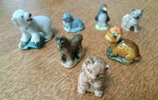7 Vintage Wade Whimsy Animals