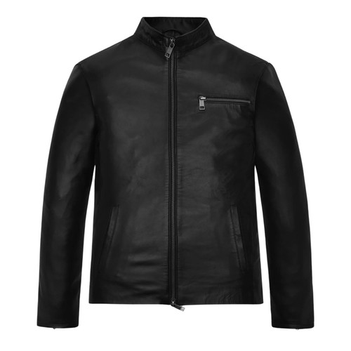 Men black genuine leather - men's,