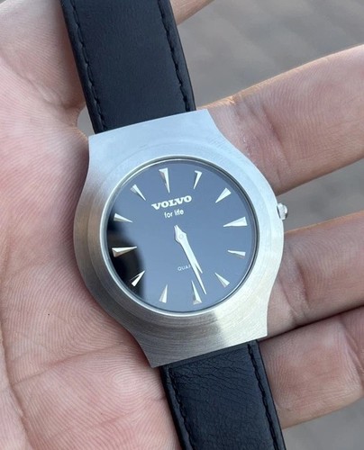 Volvo watch silver tone - watch,