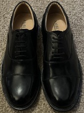 Amblers Lace Mens shoes JAMES LEATHER SOLED OXFORD DRESS Black Leather Size 8