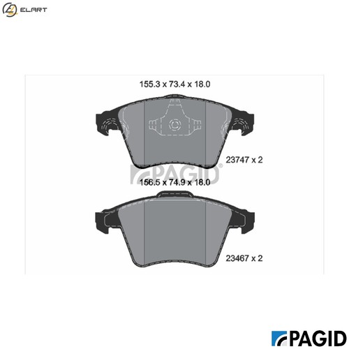 Brake pad set disc - disc,