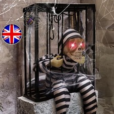 Motion Sensor Screaming Skeleton Animated Halloween Decorations Outdoor Indoor