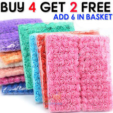 144Pcs 2.5cm Artificial Flowers Mini Foam Roses with Stem Wedding Bouquet Decor