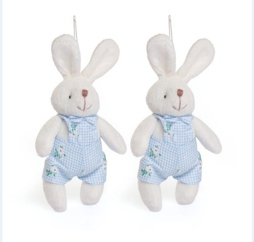 Happy easter bunnies - bunnies, blue