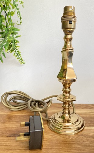 Vintage bhs brass table lamp - brass,
