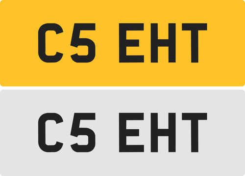 Eht private number plate - number,