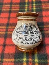 Antique Rare Moutarde de Dijon Jar by Sarreguemines Digoin -the brand Ch. Dumont