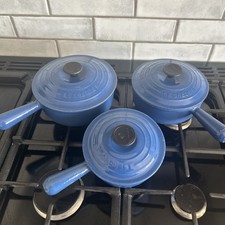 Le Creuset Blue Saucepan Set