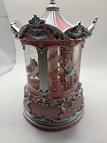 Pink snow globe battery - globe,